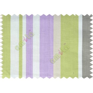 Lime green purple white stripes beautiful main cotton curtain designs